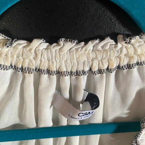 CAMILLA AND MARC WHITE AND BLACK DRESS SIZE SMALL - Picture 5 of 9